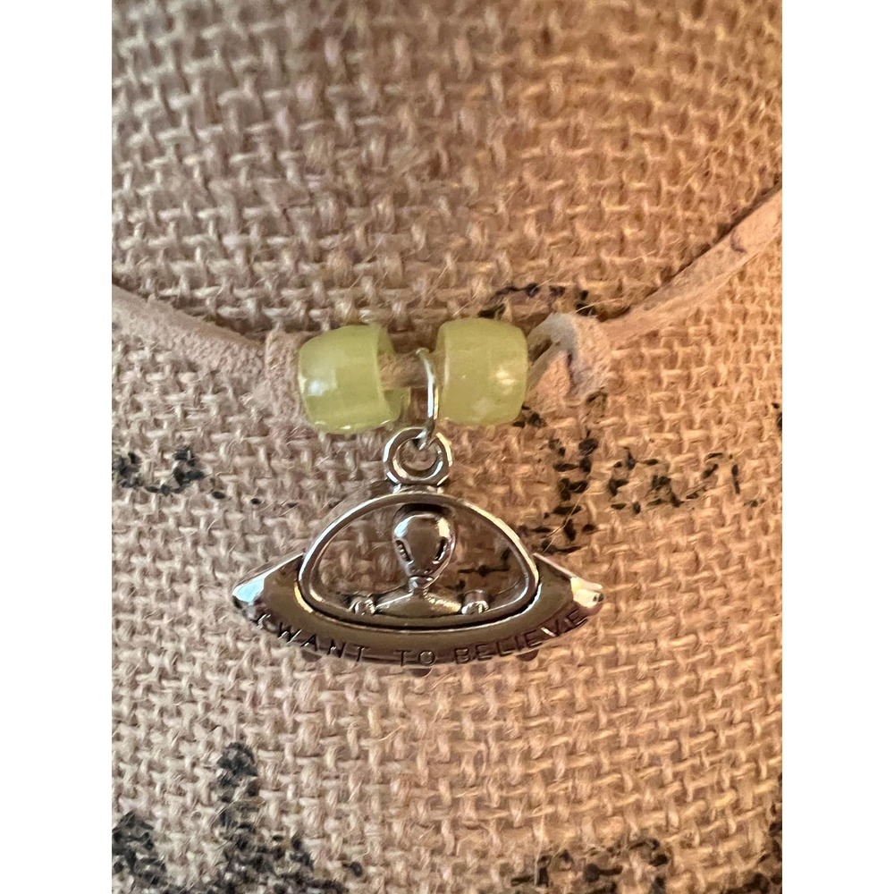 Alien on a Trip Choker Necklace with Glow in the Dark Beads